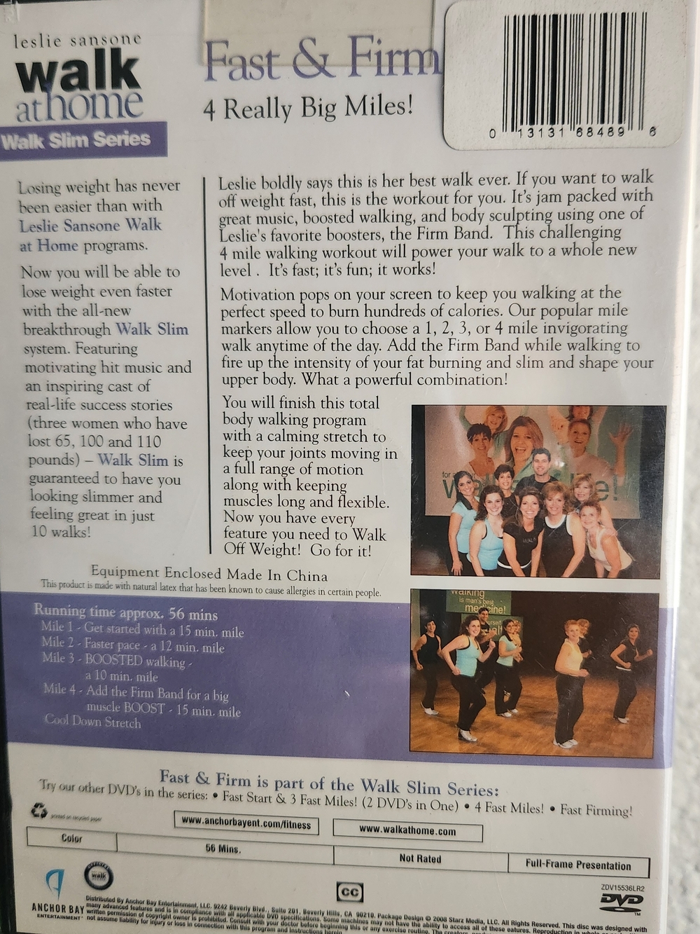 Leslie Sansone Walk at Home "Walk Slim" & 10 Minute Solution Pilates Fitness DVD - Picture 6 of 8